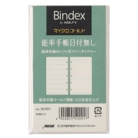 #日本能率協会 システム手帳用リフィル　ミニ５サイズ　マイクロゴールド　日付無し　M901