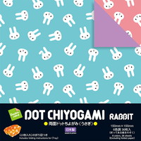 #ショウワノート 知育用品 両面ドットちよがみ 15cm角 うさぎ 232205
