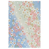 #呉竹(国内販売のみ） 和雑貨 御朱印帳 大判 桜･ブルー LH10-21