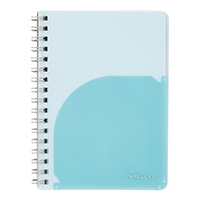 #キョクトウ・アソシエイツ ノート パペルール･Ｗリングノート A6 ライトブルー PT111LB