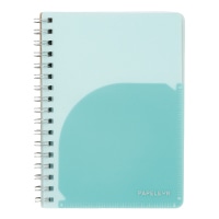 #キョクトウ・アソシエイツ ノート パペルール･Ｗリングノート A6 ミントグリーン PT111MG