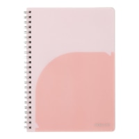 #キョクトウ・アソシエイツ ノート パペルール･Ｗリングノート A5 ピンク PT112P
