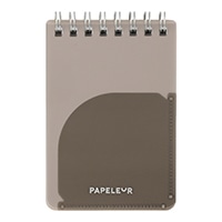 #キョクトウ・アソシエイツ メモ パペルール･Ｗリングメモ･ A7 グレー E982GR