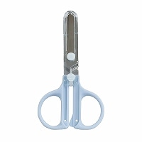 #クツワ 事務小物 キャップ一体コンパクトはさみ 左手用  SS124L