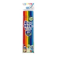 #クツワ(国内販売のみ） 鉛筆 PUMA･正しい持ち方三角えんぴつ 2B･6本入  PA037