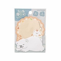 #クツワ 付箋 うたたね夢付箋  シロクマ SC251H