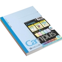 #コクヨ  キャンパスノート(カラー表紙)5色パック(普通横罫中横罫)  5冊入り ﾉ-3CBNX5