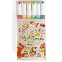 #コクヨ 筆ペン いろふでぺん  6色セット KE-AC45-6