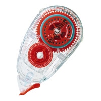 #コクヨ 事務小物 ドットライナー･TRANSPARENT MECHANISM 強粘着 赤 TA-DM400-08TM-R