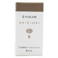 #セーラー万年筆 カートリッジインク 四季織・草遊び・万年筆用カートリッジインク・ 8本 橡 13-0400-235