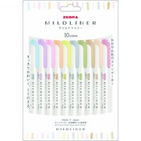 最終_ #ゼブラ(国内販売のみ）限定マイルドライナー・優しさ＆ナチュラル 10色セット  WKT7-10C-YNTC