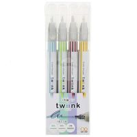 #サンスター文具 サインペン ２色線ペン twiink（ツインク）           ４本セット　Ｃ　 S4540840