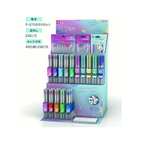 #サクラクレパス ボールペン F-37ボールサインシュガーノックセット 什器付  F-37GBRASｾｯﾄ