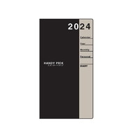 #ダイゴー ダイアリー 2024 HPダイアリー S 1Mホリゾンタル 手帳サイズ グレー E1083