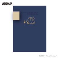 #ダイゴー(国内販売のみ） 読書関連小物 ムーミンブックカバー 文庫本対応サイズ ムーミントナカマタチ･ネイビー N6054