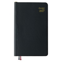 #ダイゴー ダイアリー 2027年度 アポイント 1W+横罫 鉛筆付  ブラック E1002