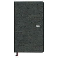 #ダイゴー ダイアリー 2027年度 アポイント A6スリム 1Wファミリー  ブラック E1384