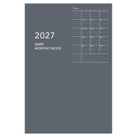 #ダイゴー ダイアリー 2027年度 アポイントノートタイプ A6 マンスリー A6 グレー E8146