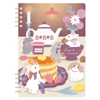 #ナカバヤシ ノート ロジカルＷリングノート B6･方眼 タイニーラビット NW-B614-4