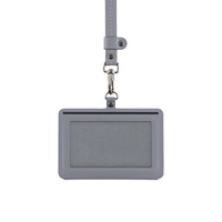 #ナカバヤシ ファイリング用品 IDカードホルダー ヨコ型 ストーングレー MGT-ID-01-N