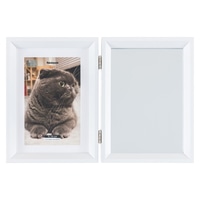 #ナカバヤシ インテリア用品 鏡＆フォトフレーム･2面 2L判 ホワイト F-TW-117-W