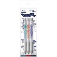 在庫限り_#ぺんてる ボールペン エナージェル･3本セット 0.5mm Flower language2 BLN75TL-3STL2
