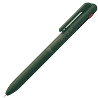 #ぺんてる ボールペン カルム･3色 0.5mm･黒赤青 ダークグリーン軸 BXAC35D2
