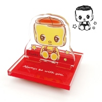 #不易糊工業(国内販売のみ） 印章用品 フエキくんアクリルスタンドスタンプ ゴム印 1柄 CFASS1