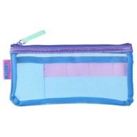 #レイメイ藤井 収納用品 KUM･ラメッシュペンケース  ブルー KM1422A