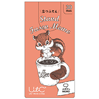 #ヒサゴ ふせん 立つふせん コーヒー好きのシマリス 30枚入 ふきだし UTN328
