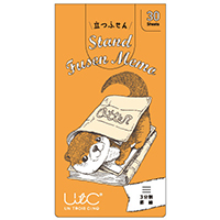 #ヒサゴ ふせん 立つふせん 読書家のカワウソ 30枚入 三分割罫線 UTN333
