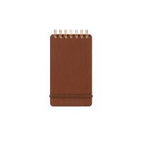 #デザインフィルミドリ(国内販売のみ） メモ帳 リングメモ グレイン ★ 濃茶 11799006