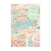 #デザインフィルミドリ(国内販売のみ） ノート ゆるログ B6 旅とホテル柄 15366006