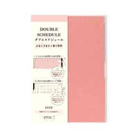 #デザインフィルミドリ(国内販売のみ） 26年度版 ダブルスケジュール B6 ピンク 22385006