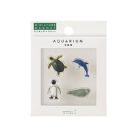 #デザインフィルミドリ(国内販売のみ） 事務小物 ミニマグネット 4個入 水族館 43424006