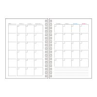 #リヒトラブ ノート オープンリングノート 日付フリーマンスリー･A6  N1663MP