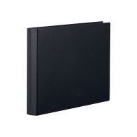 #リヒトラブ ファイリング用品 AQUA･DROPs･クリヤーブック ポケット交換タイプ･B6 黒 N5008-24