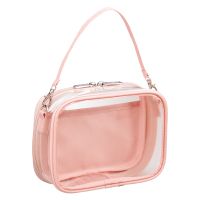 #リヒトラブ 身辺雑貨 myfa･デコレーションボックスポーチ ミニ・ワイド シャーベットピンク A3309-12