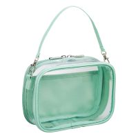 #リヒトラブ 身辺雑貨 myfa･デコレーションボックスポーチ ミニ・ワイド ミントグリーン A3309-19