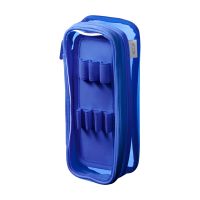 #リヒトラブ 収納用品 XCOA･リバーシブルクリヤーペンケース ライト コバルトブルー A3810-8