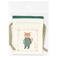 #エヌビー社 身辺雑貨 豆巾着･RESSA  レッサーパンダ書店 4861301