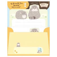 #エヌビー社 レター レターセット･ズームインアニマル 便箋:B6相当 マヌルネコ 5420110