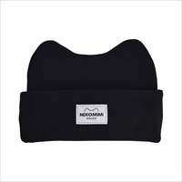 #学研ステイフル 収納用品 ノートにかぶせる猫耳ポーチ 両サイド折り返しポケット,織ネーム付 ブラック F21805