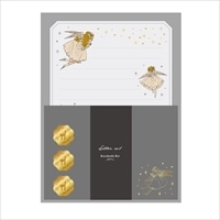 #学研ステイフル(国内販売のみ） レター くらはしれい･レターセット 便箋,封筒に箔押加工 カルテット AD05521