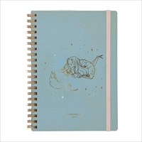 #学研ステイフル(国内販売のみ） ノート くらはしれい･合皮リングノート 箔押加工,Wリング,3mm方眼,B6 ブルー D12804