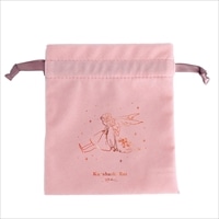 #学研ステイフル(国内販売のみ） 身辺雑貨 くらはしれい･ベロア巾着 箔押加工 ピンク F12801