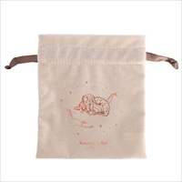 #学研ステイフル(国内販売のみ） 身辺雑貨 くらはしれい･ベロア巾着 箔押加工 ホワイト F12802