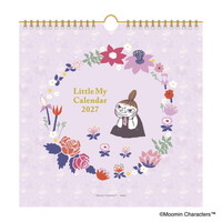 #版権(国内販売のみ） カレンダー ムーミンリトルミイカレンダー 壁掛･日曜始  AM14009
