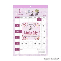 #版権(国内販売のみ） カレンダー ムーミンリトルミイ見やすいカレンダー 壁掛･日曜始  AM16015