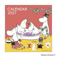 #版権(国内販売のみ） カレンダー ムーミンスクエアカレンダー 壁掛･日曜始  DM12017